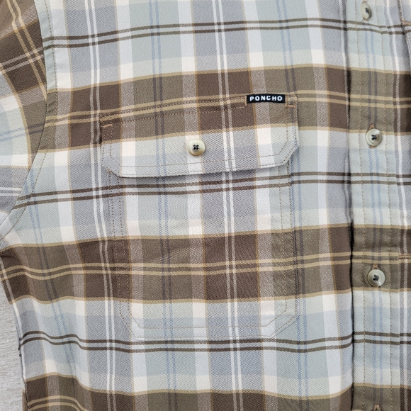 Poncho medium flannel long sleeve - Picture 4 of 14